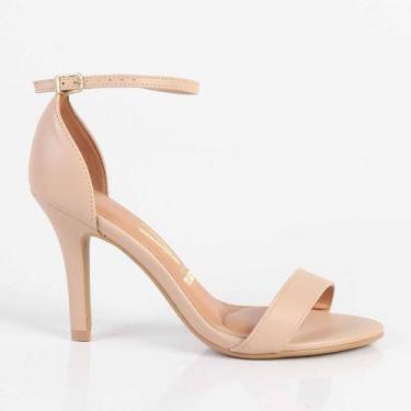 Imagem de Sandália Salto Fino Vizzano 6249452Pel Jeans, Bege, Pelica, 29452, 38