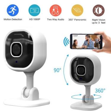 Imagem de Câmera de segurança sem fio SZDUDU Mini 1080p com visão noturna - Ligh