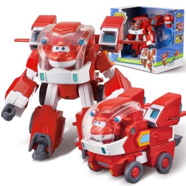 Imagem de Robô transformador Super Mecha da Toy Super Wings Jett 18 cm