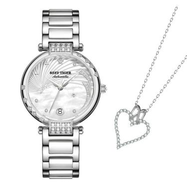 Imagem de Relógio Feminino Reef Tiger Rga1592 À Prova Da Água Prata