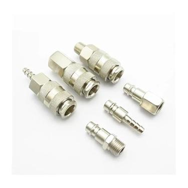 Imagem de 1 peça Adaptador de acoplador de conector de acoplamento rápido de linha de ar de encaixe pneumático para compressor de ar (PM03)