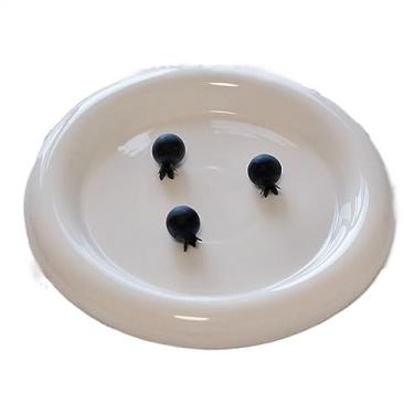 Imagem de ZYHSIJOBAS Tigelas de macarrão, pratos de aperitivo, redondo, fofo, prato de jantar, prato de café da manhã, prato de sobremesa, cozinha, restaurante, café, branco, prato plano, prato fundo, pratos de