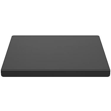 Imagem de AB1 Tábua de corte de acrílico com 4 almofadas de silicone transparente/preto com borda labial tábua de corte multiuso reutilizável tábua de cortar retangular placa protetora de bancada para balcão de cozinha