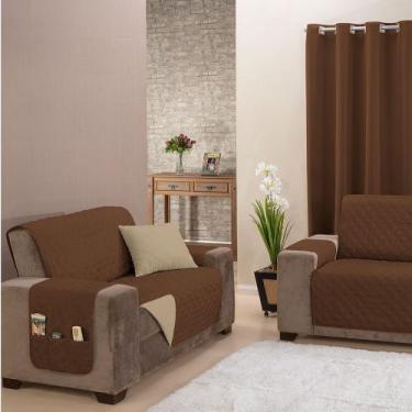 Imagem de Kit 2 Pçs Capa Protetora de Sofá Padrão 2 e 3 Lugares Manu Matelado Du