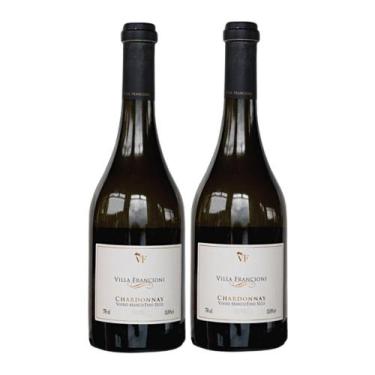 Imagem de Kit 2 Vinhos Villa Francioni Chardonnay Fino Branco Seco Brasil 750ml