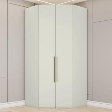 Imagem de Guarda Roupa de Canto Modulado 2 Portas Seletto Henn - Areia HP