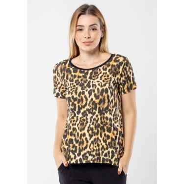 Imagem de Blusa Manga Curta Pau a Pique Estampada Animal Print