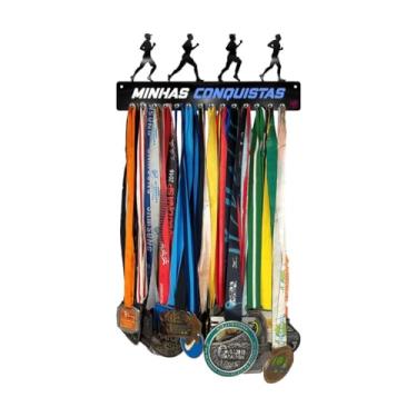 Imagem de Porta Medalhas Corrida de Rua Masculino Reforçado 34cm Comprimento