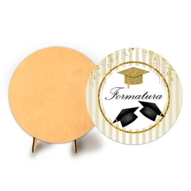 Imagem de Painel Redondo C Elastico 50cm Formatura + Suporte MDF (FOR002)