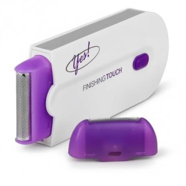 Imagem de Yes Finish Touch Light Depilador a Laser Mini, Removedor de Pelos Corporal, Roxo e Branco, Portátil, com Sistema de Iluminação