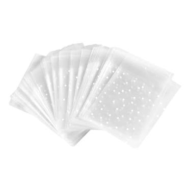 Imagem de Pacote com 100 sacos de celofane autovedantes, sacos transparentes para presentear doces