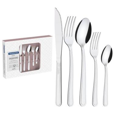 Imagem de Faqueiro com Facas para Churrasco 60 peças Tramontina