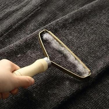 Imagem de Barbeador de tecido portátil, removedor manual de fiapos para roupas, borracha de lã e suéter, ferramenta de remoção de bolinhas para casacos e suéteres