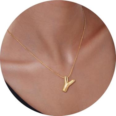 Imagem de Colar com pingente de inicial 3D, letra A-Z, joia de corrente de cobra, feita de design moderno de aço inoxidável, adequado para mulheres, F, Aço inoxidável, Sem Pedra Preciosa