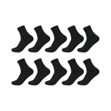 Imagem de Meias De Compressão Masculinas plus Size De Fibra De Bambu, 10 Pares, 