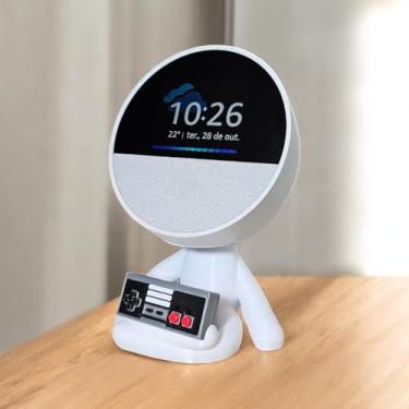 Imagem de Suporte Alexa Echo SPOT. Robert GAMER RETRÔ - Presente, decoração criativa, música, som, stand de mesa Amazon