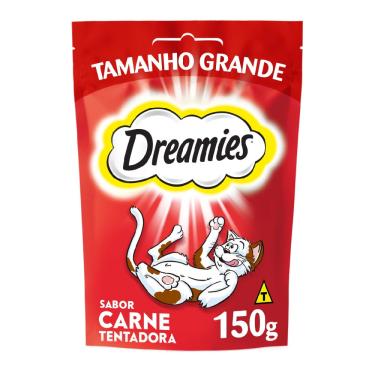 Imagem de Petisco Dreamies para Gatos Adultos Carne 150g