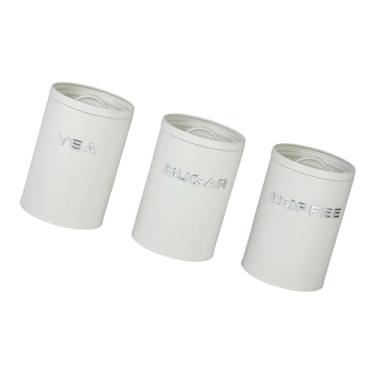 Imagem de Generic 3 peças recipientes para chá e açúcar em grãos de café jarra de chá multifuncional e prático conjunto de caixa de armazenamento de cozinha, Bege