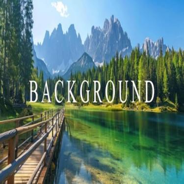 Imagem de Quadro Decorativo Paisagem Lago Serene com Ponte de Madeira - Arte Moderna Tamanho 50x50cm