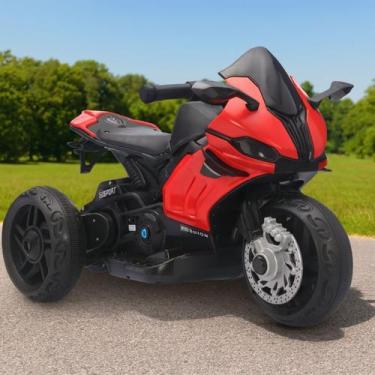 Imagem de Mini Moto Elétrica Racing Pedal Bateria 6v Com Luz e Som - Brinq Kids,