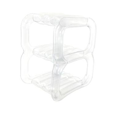 Imagem de Bothyi Organizador de armazenamento de sapateira pequena de 3 camadas em PVC espessado, dobrável, multifuncional, portátil, torre de sapatos para sala de