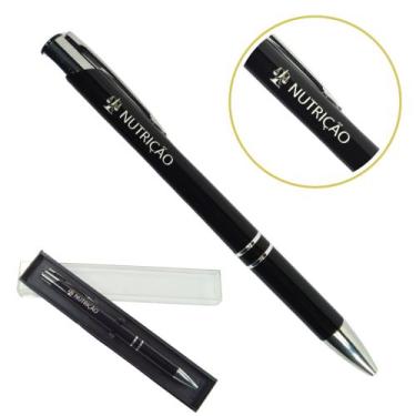 Imagem de Caneta Personalizada Cursos Metal Profissional Coloridas Nutrição - ou