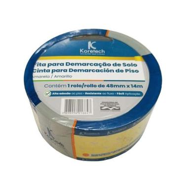 Imagem de Fita de Demarcação Amarela 48mm x 14m - KORETECH