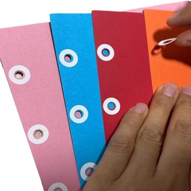 Imagem de Pacote com 4000 etiquetas de reforço autoadesivas, brancas, 1/4 de polegada de diâmetro para reparo de papel, uso escolar e escritório/Reforços de folhas e furos