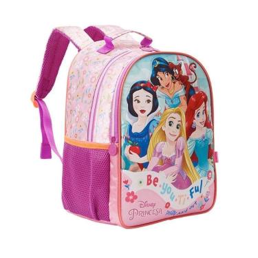 Imagem de Mochila Escolar Infantil 16 Princesas Disney R2 - Xeryus