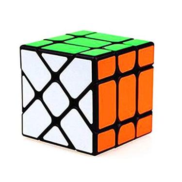 Imagem de CuberSpeed YJ Fisher Cube V2 Black Magic Cube MoYu Color Sticker Fisher Cube v2 Black Yileng 3x3x3 Speed Cube Puzzle