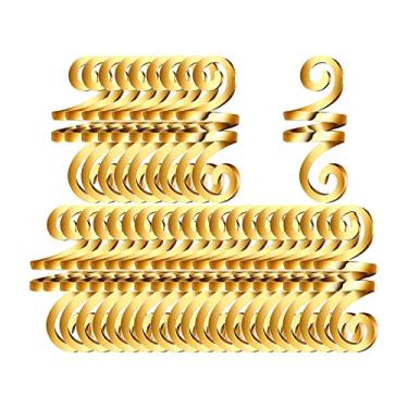 Imagem de barenx Vikings Contas de cabelo espiral Y anéis de trança de cabelo contas de metal Vikings joias de barba para pulseiras DIY decoração de cabelo masculino - pequeno 30 peças, dourado