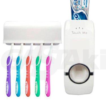 Imagem de Dispenser Pasta De Dente Creme Dental Automático Com Suporte Para Escovas
