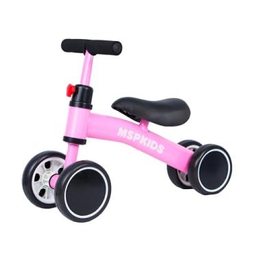 Imagem de Mini Bicicleta De Equilíbrio Infantil 4 Rodas Para Bebês De 1 A 3 Anos (ROSA)