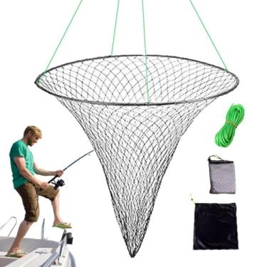 Imagem de Shakven Rede de para isca de peixe, rede de de pesca, Redes de fundição com design de malha grande para iscas de peixes, Redes redondas de camarão, armadilha de isca para peixes,