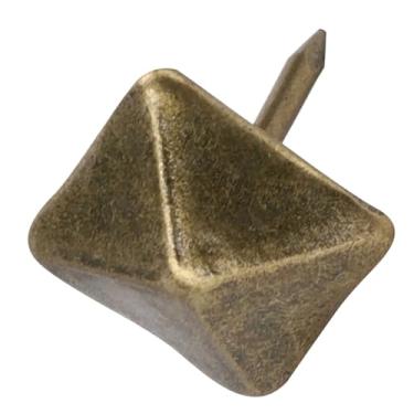 Imagem de Phefop 50 PCS Pregos de Porta de Estofamento, Tachas Prego de Porta Decorativo de Ferro de Bronze Com Ponto de Perfuração Acessórios de Hardware para Móveis para Caixa de Joias de sofá 50 PCS