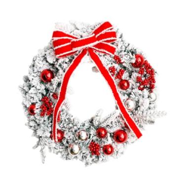 Imagem de Ｂｅｓｇａ Guirlanda de Natal para porta, guirlanda de artificial, decoração para pendurar na parede