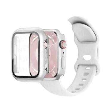 Imagem de Pulseira De Silicone Para Apple Watch 44mm 41mm 45mm 40mm 38mm 42mm Co