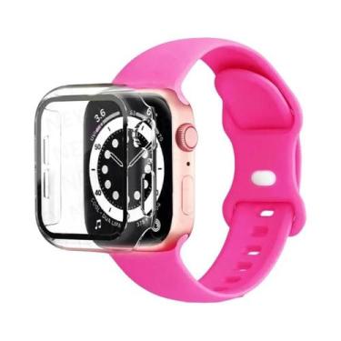 Imagem de Pulseira De Silicone Para Apple Watch 44mm 41mm 45mm 40mm 38mm 42mm Co