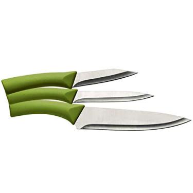 Imagem de Conjunto Facas 3 Peças Euro Verde