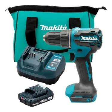 Imagem de Parafusadeira/Furadeira de Impacto, 18V, Makita DHP490WVX