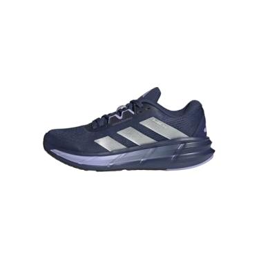 Imagem de adidas Tênis de corrida feminino Questar 3, Índigo/prata metálico/roxo, 37
