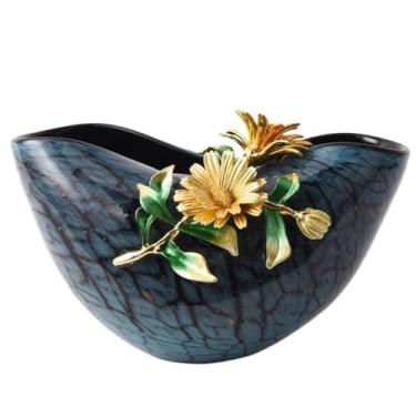 Imagem de Vasos de cerâmica entrando na entrada, sala de estar, armário de TV, mesa de café, ornamentos de arranjo de flores