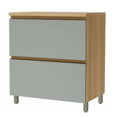 Imagem de Balcão Gabinete de Cozinha 1 Porta Basculante 1 Gaveta 100% Mdf Raissa Nesher