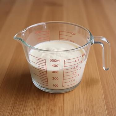 Imagem de Jarra Medidora de Vidro 500ml Resistente com Alça para Receitas