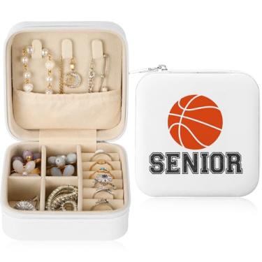 Imagem de Kenning Basquete Senior Night Gift Basketball Senior 2026 Caixa de joias de viagem caixa de joias para jogador, treinadora, menina