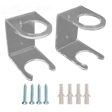 Imagem de LiebeWH Suporte de Parede Acrílico Resistente e Durável para Taco de Beisebol, Uso Multifuncional Versátil para Coleção de Escritórios Em Casa (Transparente)