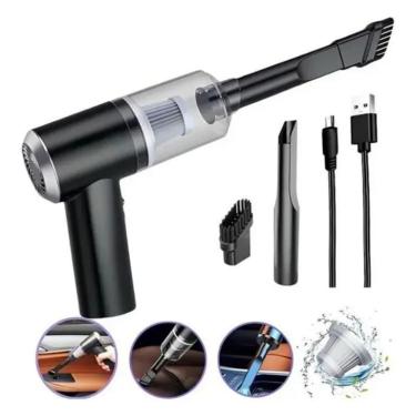 Imagem de Mini Aspirador De Portátil Inteligente Recarregável Usb Preto 127 220v