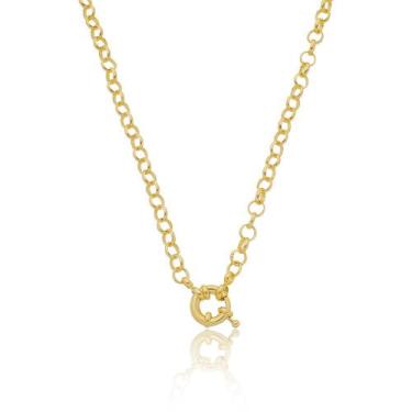 Imagem de Colar de Elos Redondos Banhado a Ouro 18K - Giuli Joias