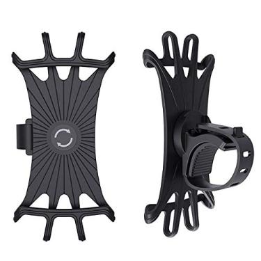 Imagem de Suporte de telefone para bicicleta, suporte de telefone de bicicleta, rotação de 360°, capa de silicone para Samsung Galaxy S24 S25 Ultra S23 S22 S21 S20 Plus A15 A25 A54, Google Pixel 8a 7, iPhone 14