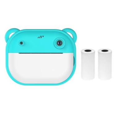 Imagem de Câmera Infantil Kid Camera 1080P Digital com Impressão Tela IPS de 2 4 Polegadas Foto Selfie Vídeo Auto Foco Rolos Papel